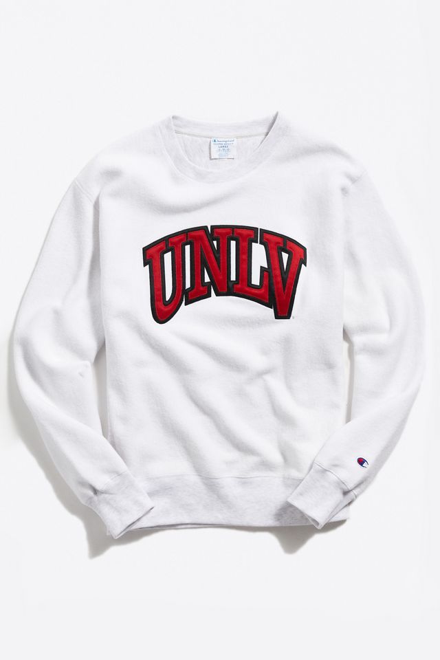 Champion Exclusive University Of Nevada, Las Vegas Inside Out Crew-Neck Sweatshirt | Urban Outfitters