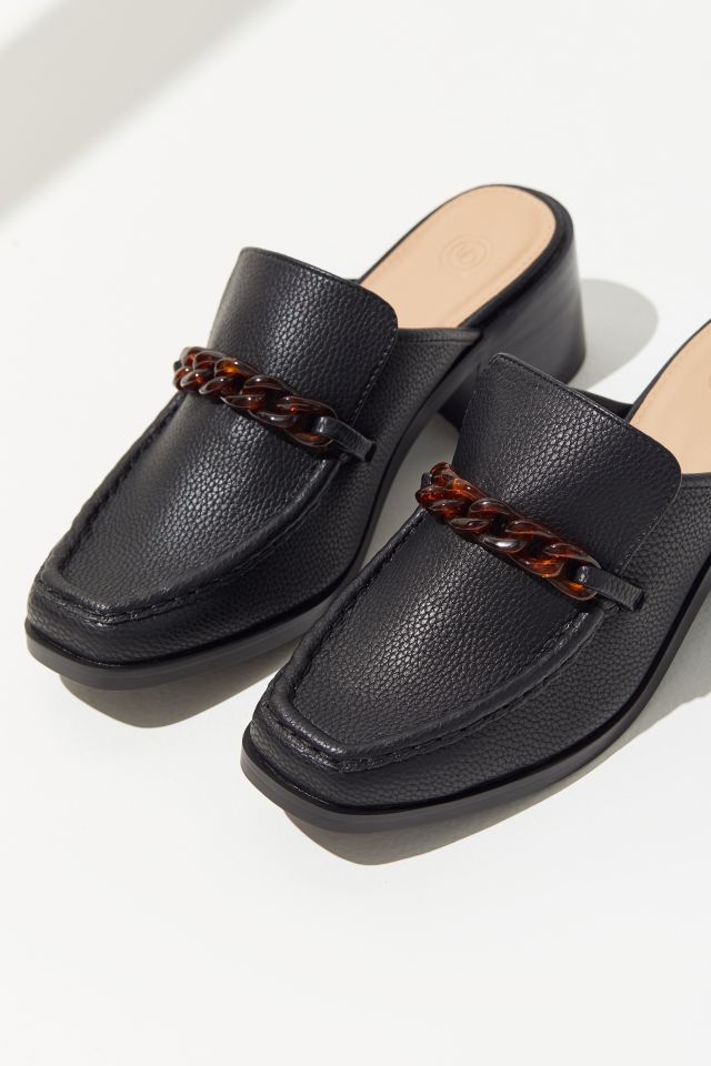UO Gia Chain Trim Heeled Loafer #2