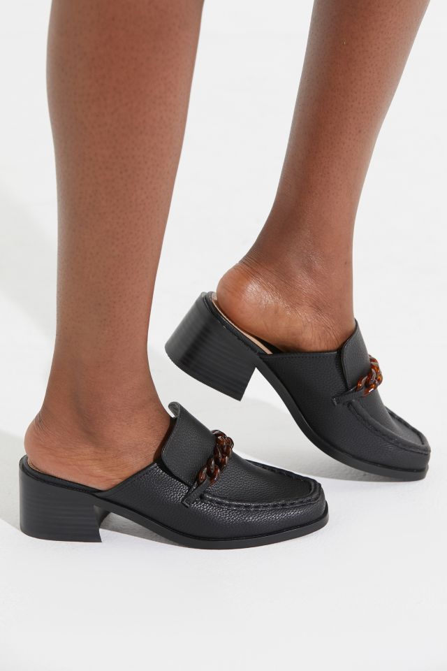 UO Gia Chain Trim Heeled Loafer #3