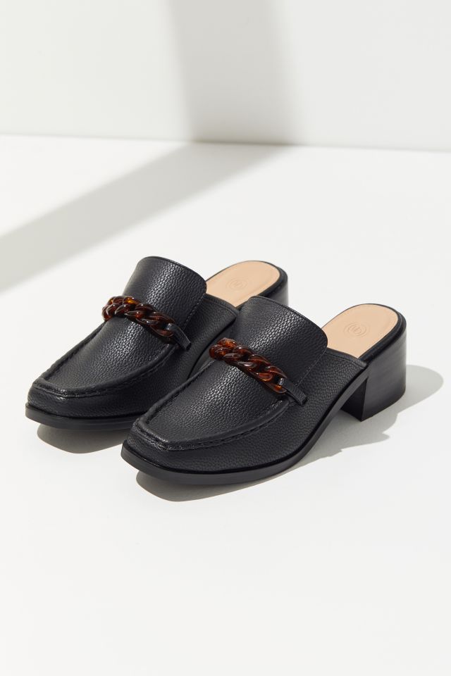 UO Gia Chain Trim Heeled Loafer #5