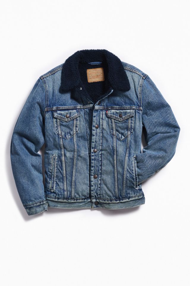 Levi’s Type III Denim Sherpa Trucker Jacket | Urban Outfitters