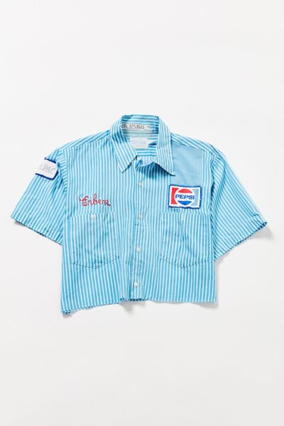 Vintage '80s Striped Pepsi Work Shirt | Urban Outfitters Vintage '80s Striped Pepsi Work Shirt | Urban Outfitters