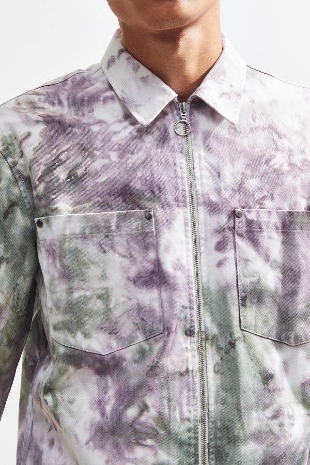 UO Tie-Dye Utility Zip Over Shirt #2