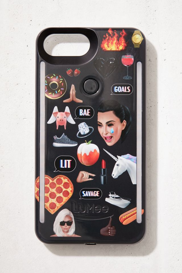 LuMee Duo Kimoji Collage iPhone 8/7/6 Plus Case #2