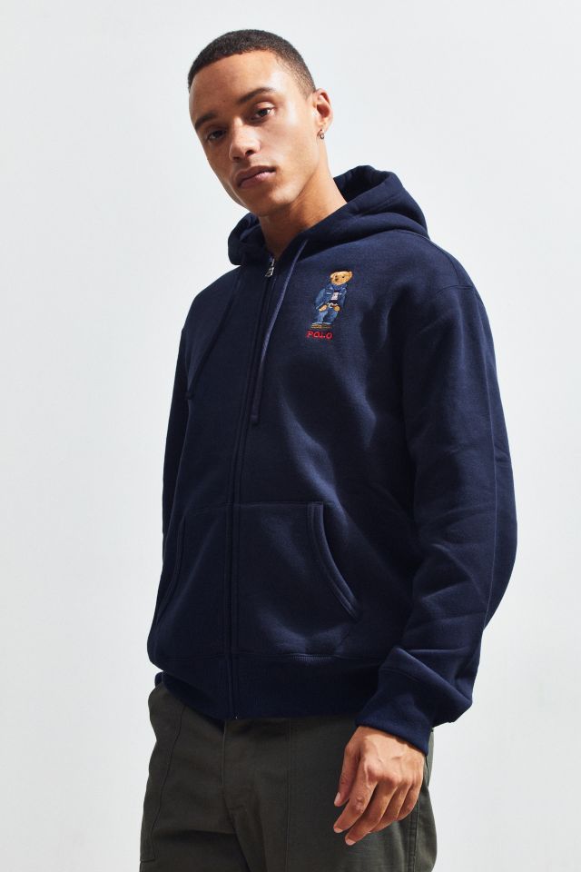 Polo Ralph Lauren Embroidered Bear Zip-Up Hoodie Sweatshirt #4