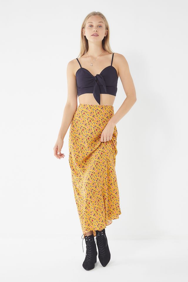 Urban outfitters outlet floral maxi skirt