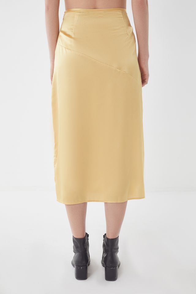 UO Molly Side-Slit Slip Skirt #1