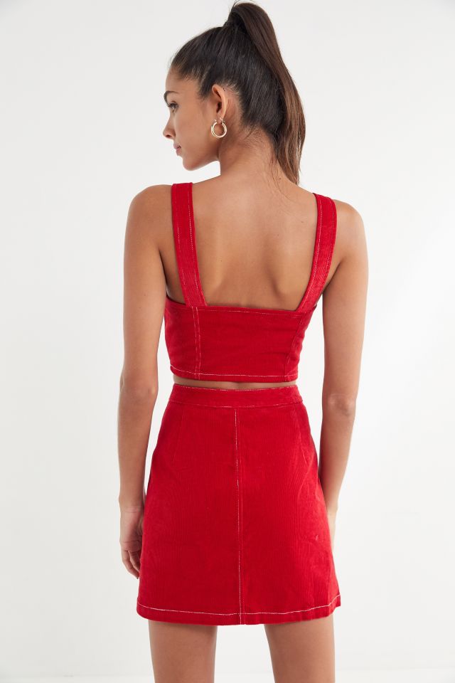 UO Corduroy Zip-Front Mini Skirt #2
