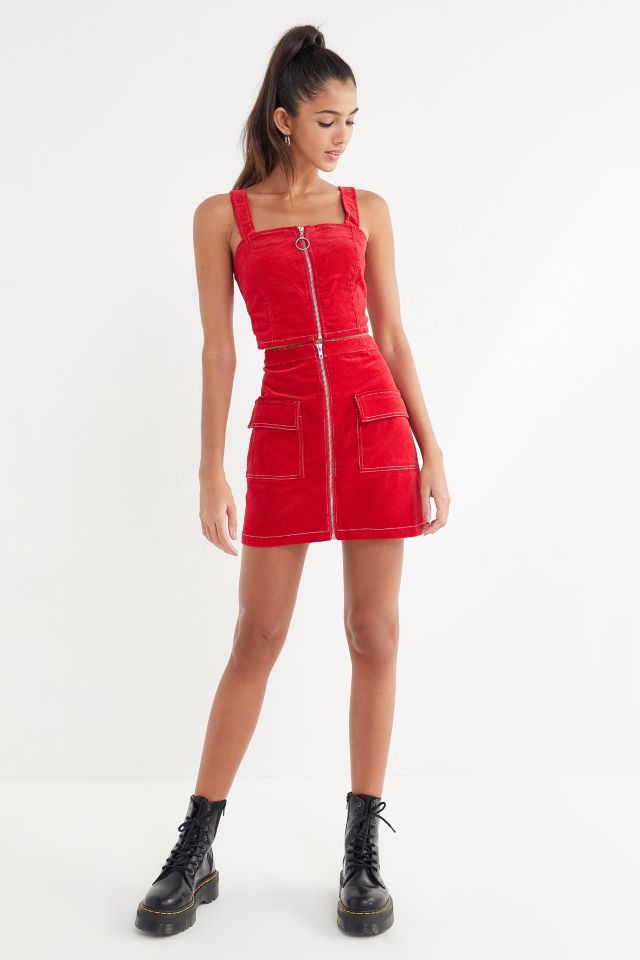 UO Corduroy Zip-Front Mini Skirt #3