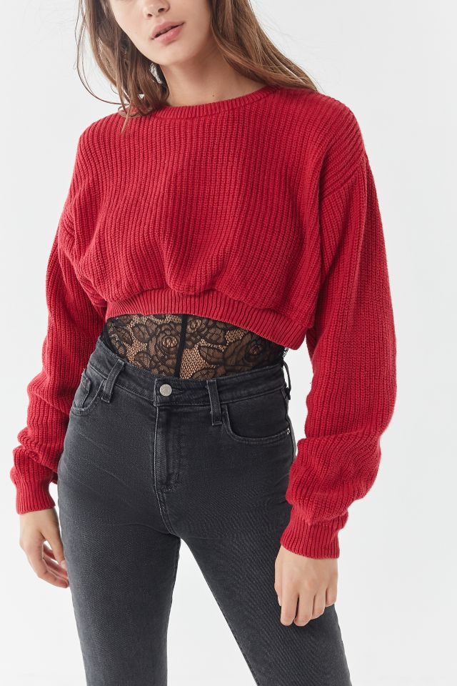 Urban Renewal Remade Shaker Knit Cropped Sweater