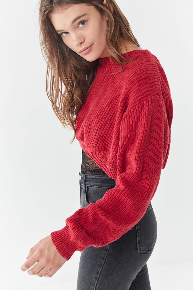 Urban Renewal Remade Shaker Knit Cropped Sweater #3