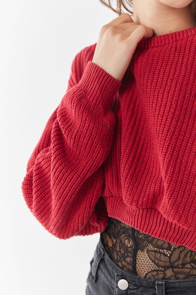 Urban Renewal Remade Shaker Knit Cropped Sweater #4