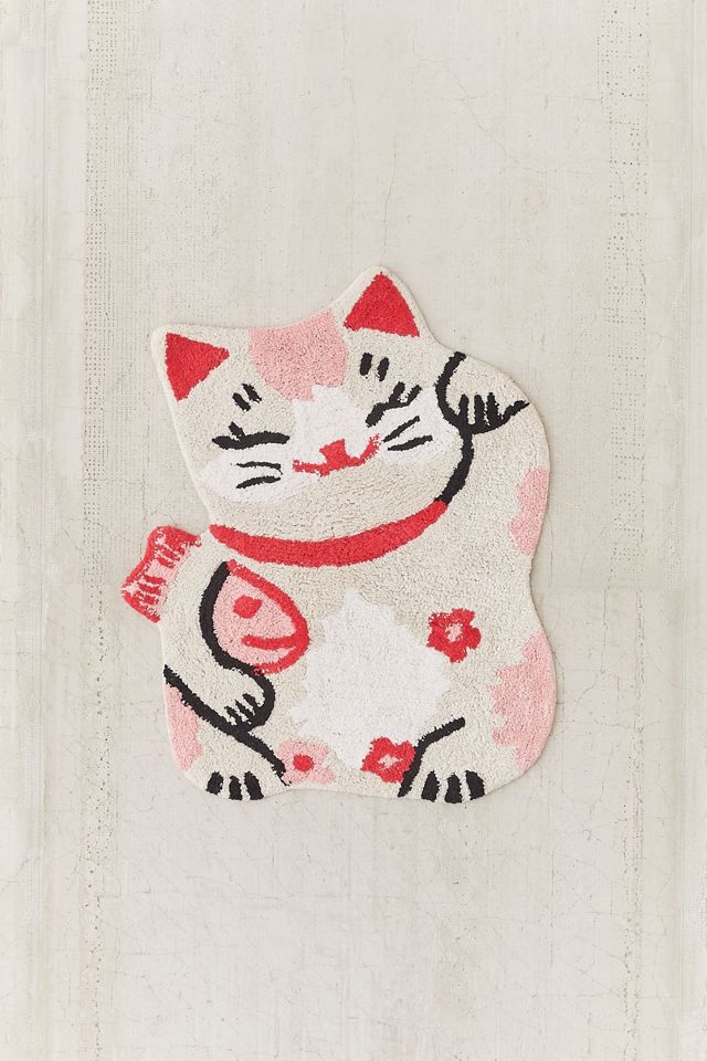 Lucky Cat Bath Mat #1