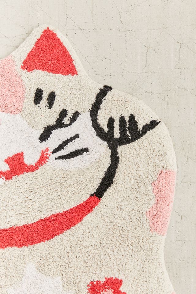 Lucky Cat Bath Mat #3