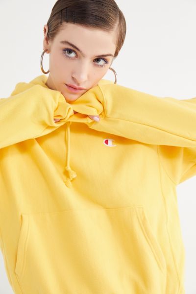 Champion hoodie hot sale women yellow