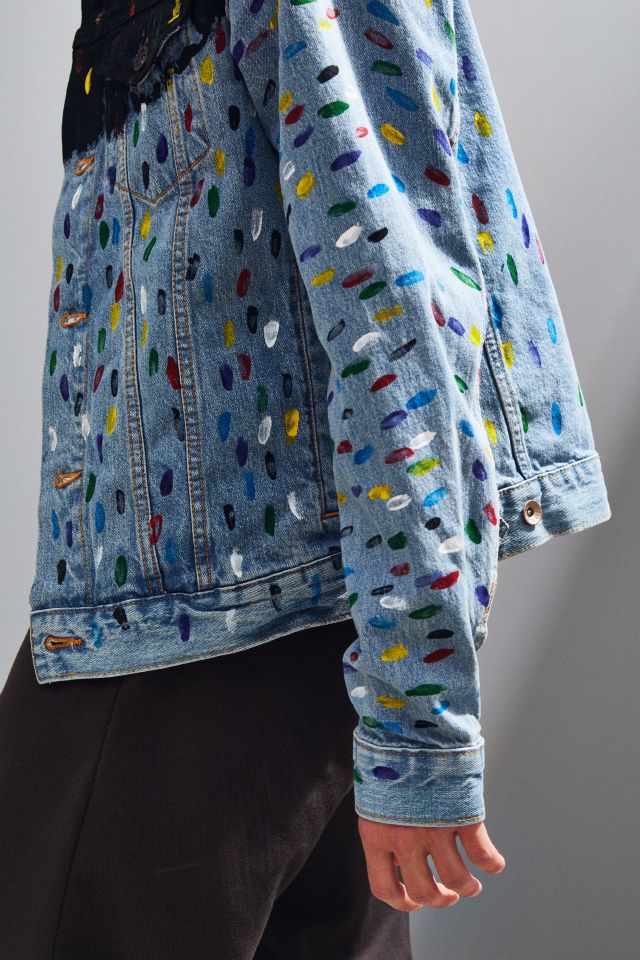 BDG X Riverside Tool & Dye Hand Painted Denim Trucker Jacket #2