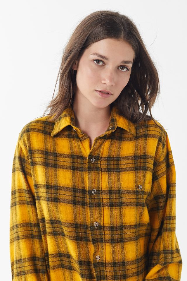 Urban Renewal Vintage Overdyed Button-Down Flannel Shirt #2