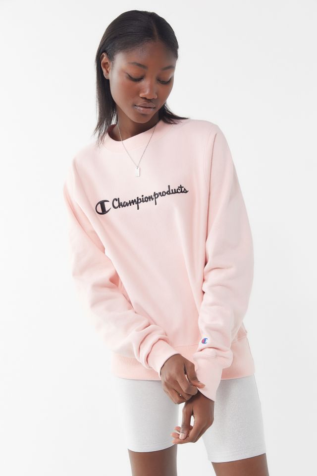 Champion products pink hot sale sweatshirt