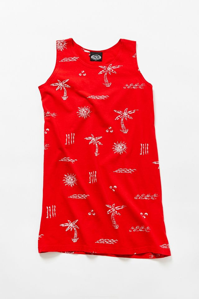 Vintage Red Palm Tree Shift Dress | Urban Outfitters