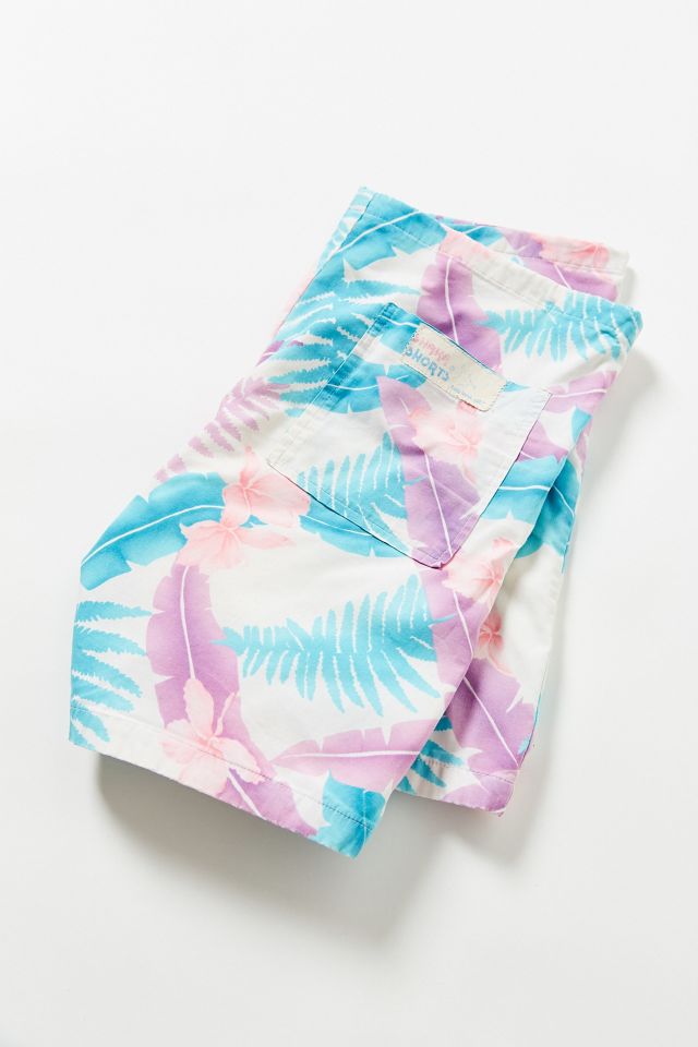 Vintage ‘90s Pastel Blue Palm Short #2