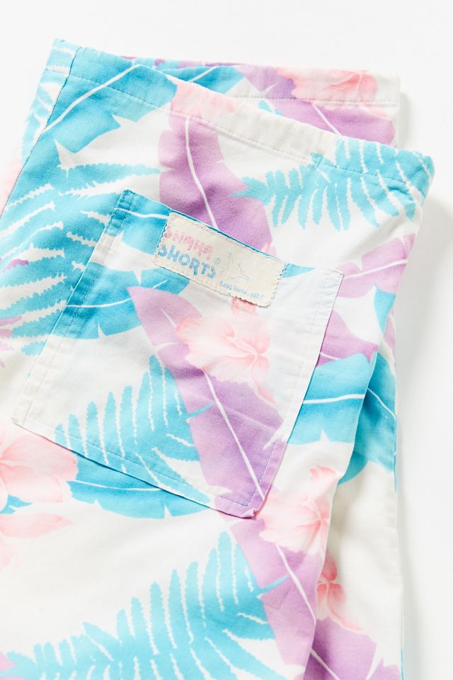 Vintage ‘90s Pastel Blue Palm Short #3