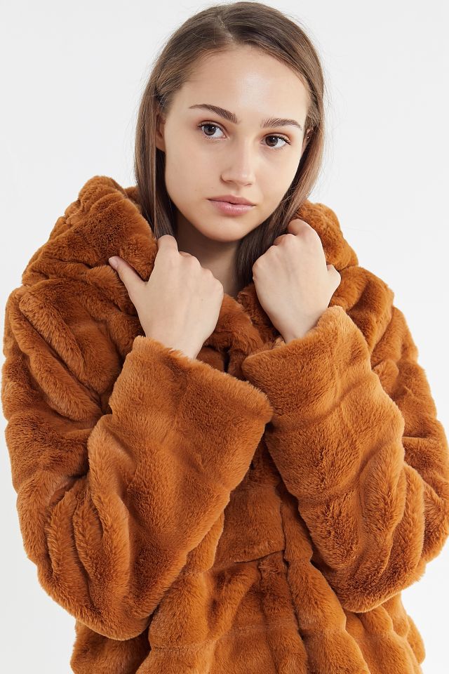 Apparis Goldie Faux Fur Hooded Coat #1