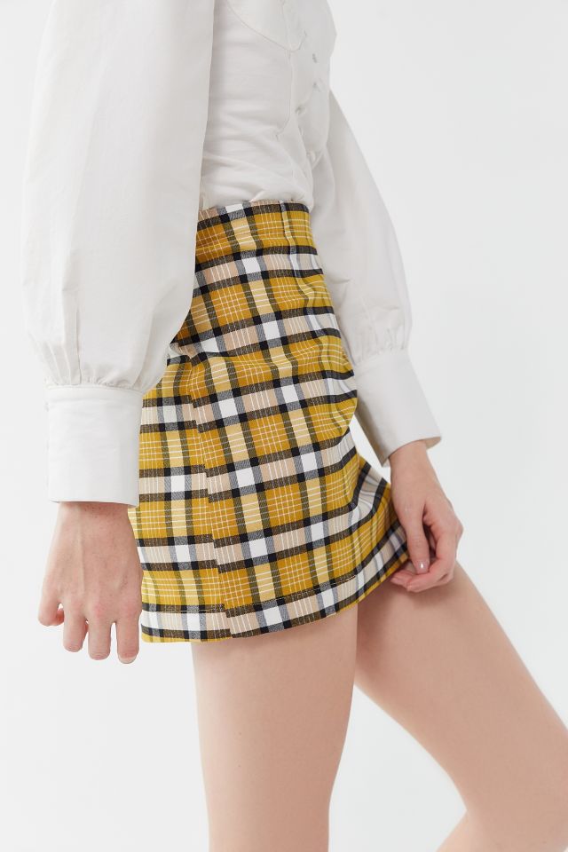 UO Out To Play Plaid Mini Skirt #1