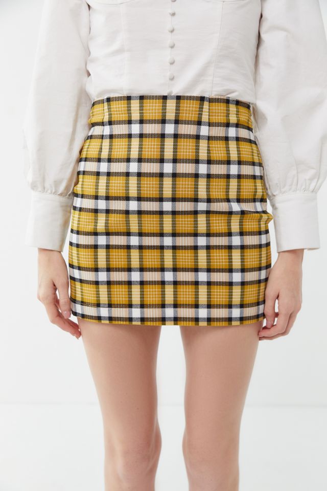 UO Out To Play Plaid Mini Skirt #3