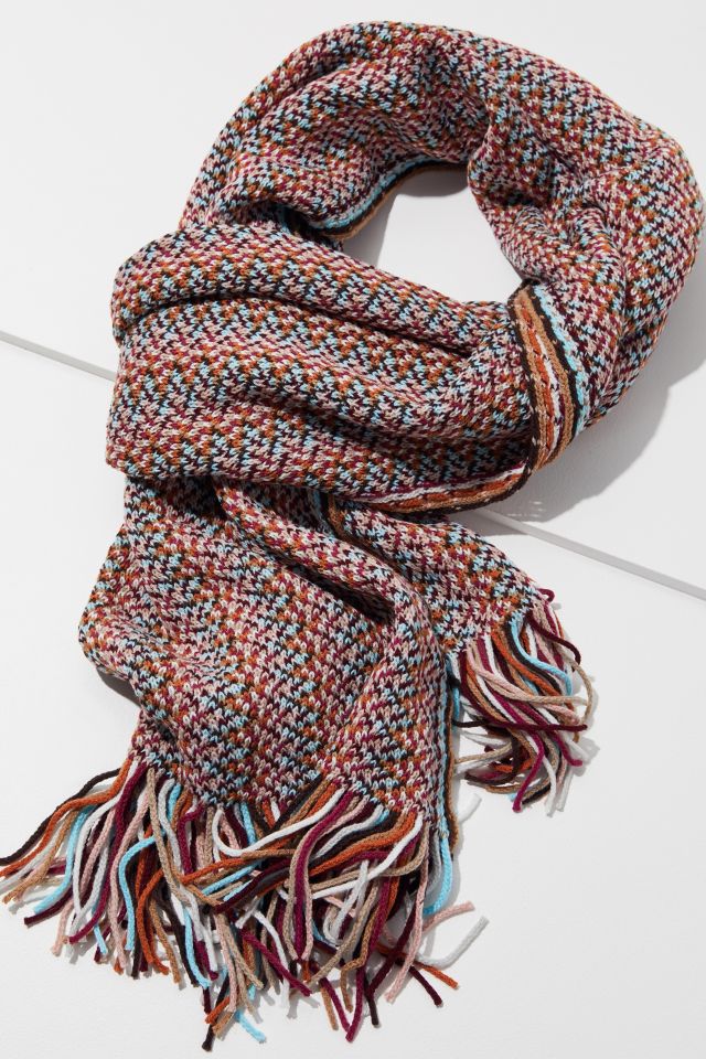 Geo Striped Oblong Scarf #3