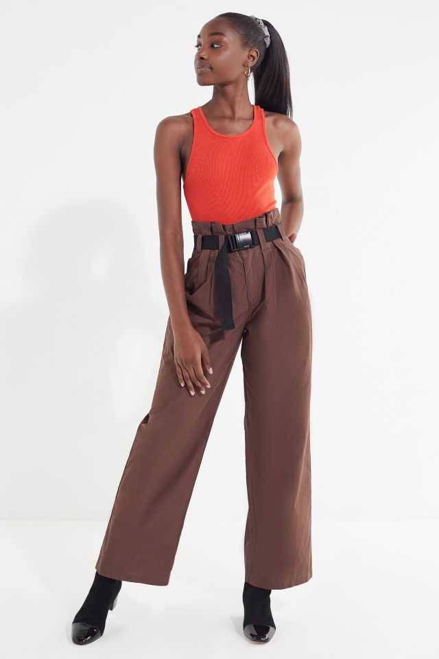 UO Sienna Belted Paperbag Pant