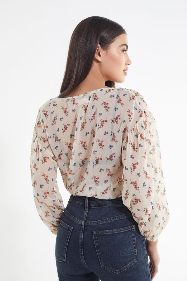 Blouse à surplis bordée de volants Anita UO #2