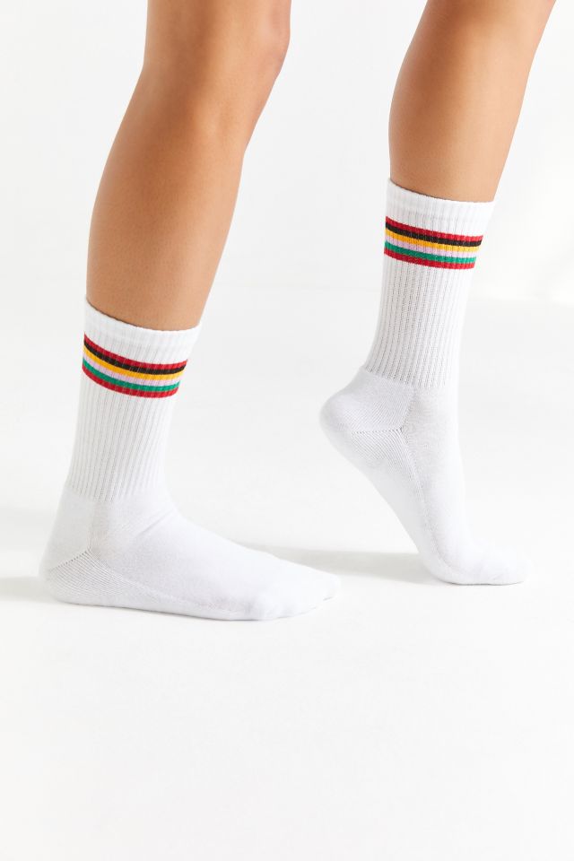 Out From Under Rainbow Striped Tube Sock #2