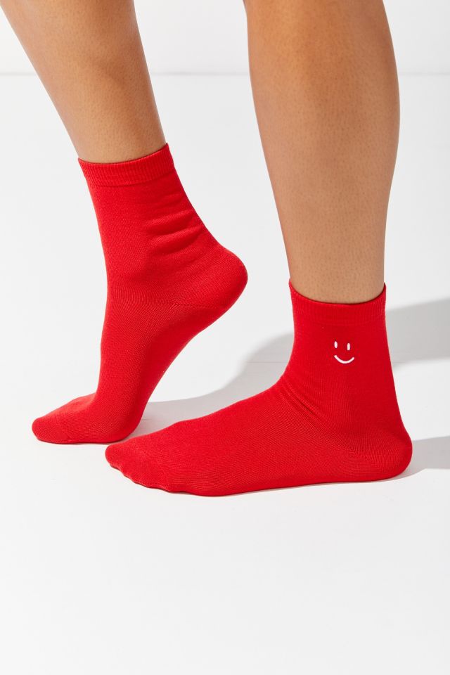 UO Smiley Crew Sock #2