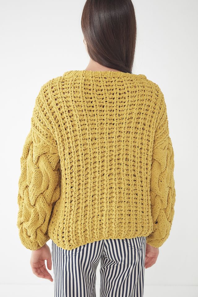 UO Hand Knit Cable Pullover Sweater #2