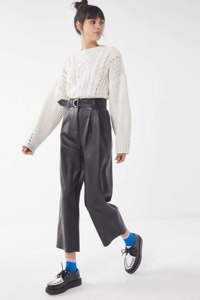 UO Evie Faux Leather Trouser Pant #2