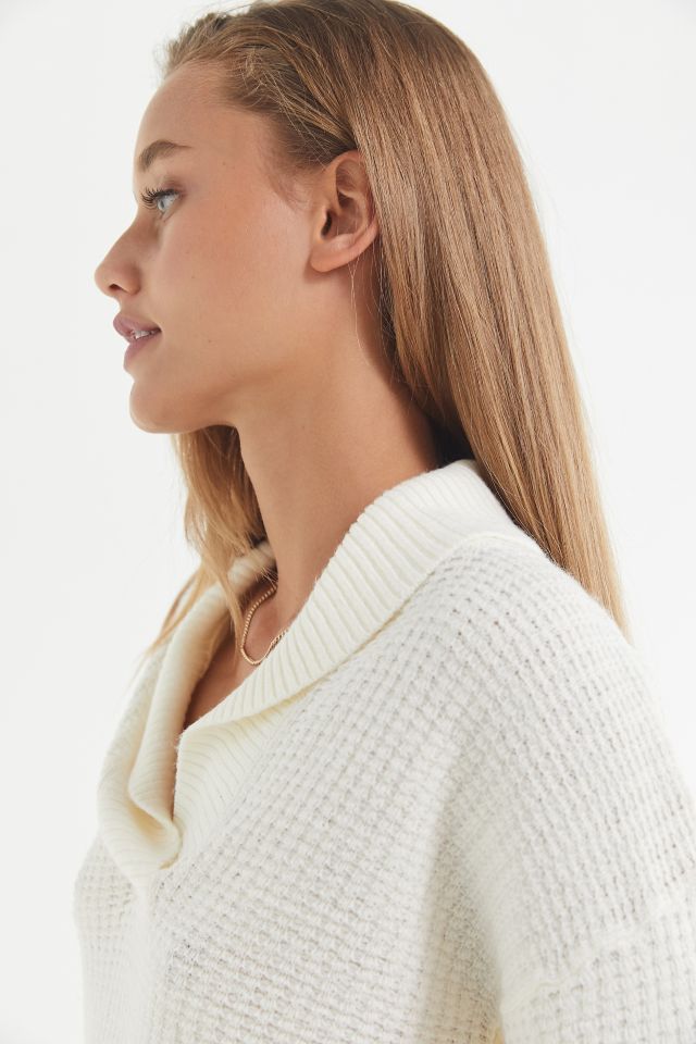 UO Slow Things Down Shawl Sweater #1