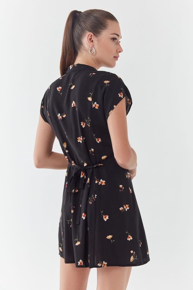 UO Floral Button-Down Shirt Dress #1