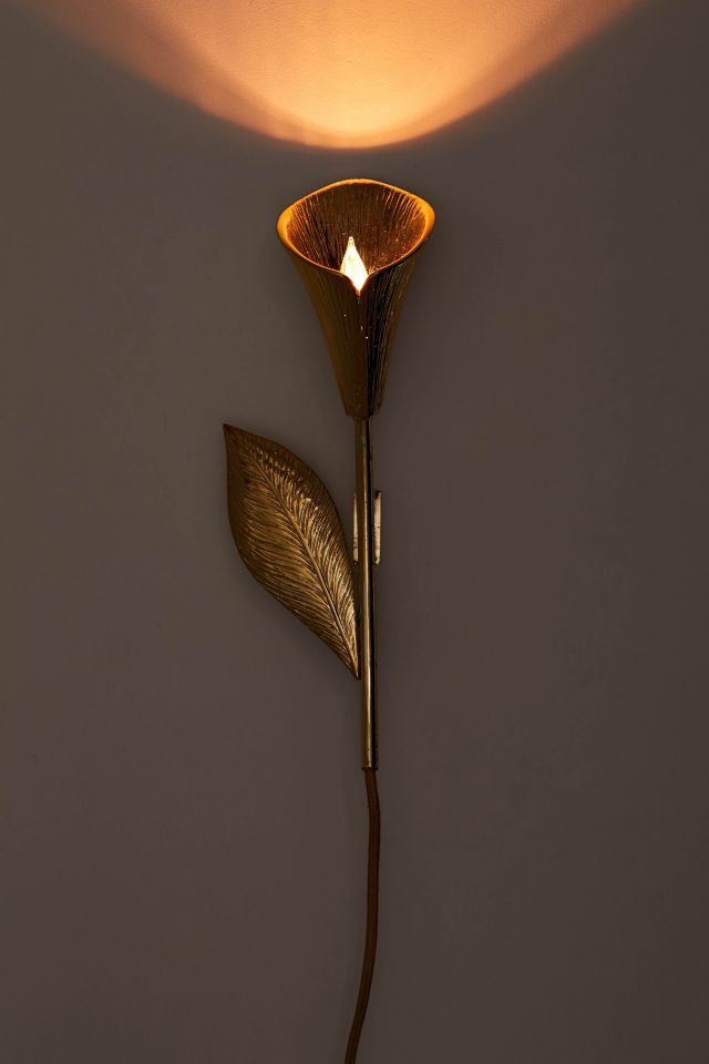 Calla Lily Metal Sconce #2