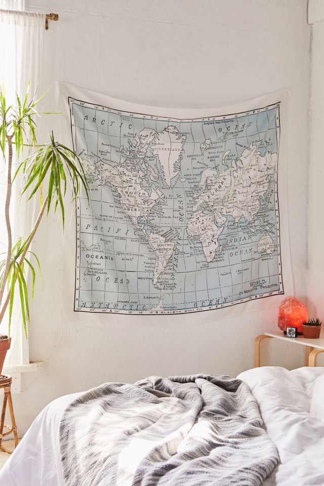 World map 2024 tapestry urban outfitters