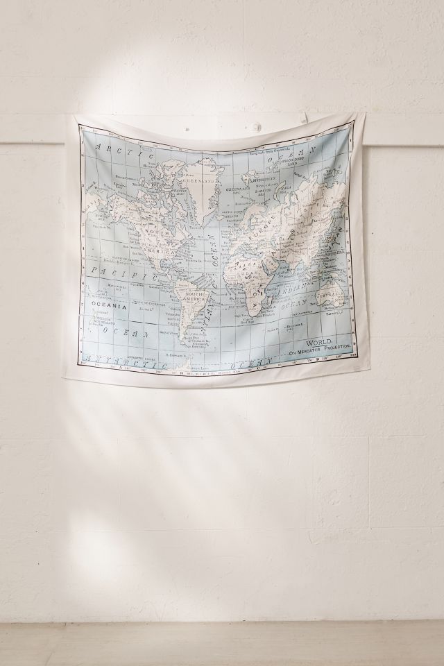 World map discount tapestry urban outfitters