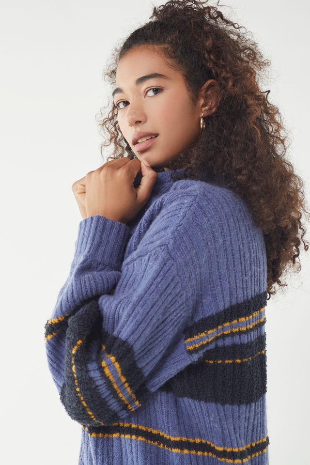 UO Snuggle Up Striped Tunic Sweater #1