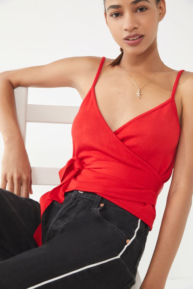 UO Belted Surplice Tank Top #3