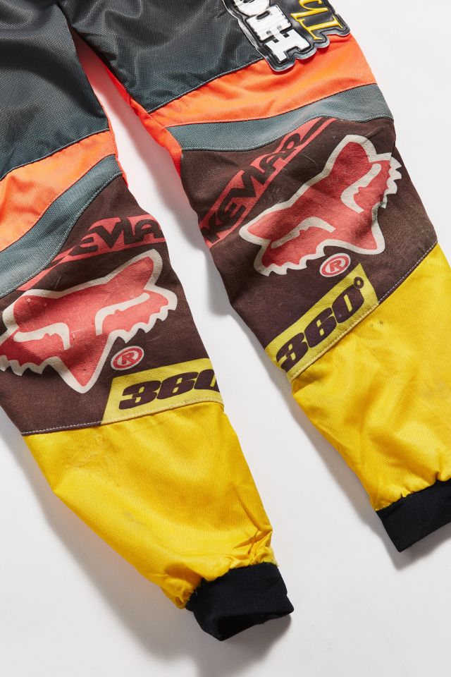 Vintage Honda Racing Orange + Yellow Moto Pant #2