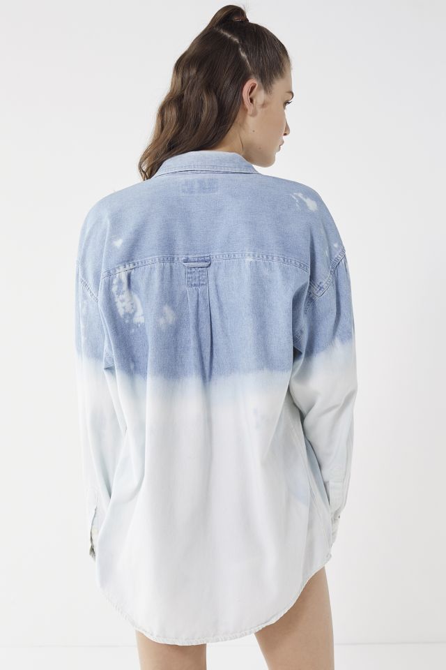 Urban Renewal Remade Denim Dip-Dyed Button-Down Shirt #1