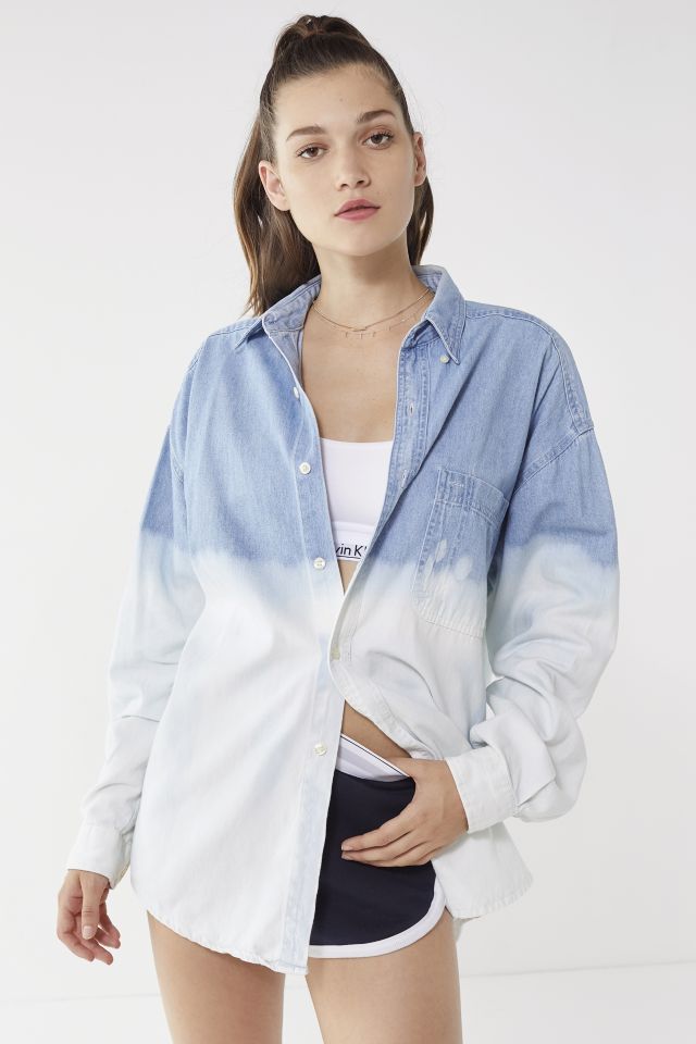 Urban Renewal Remade Denim Dip-Dyed Button-Down Shirt #3