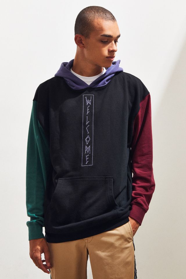 Urban outfitters store colorblock hoodie