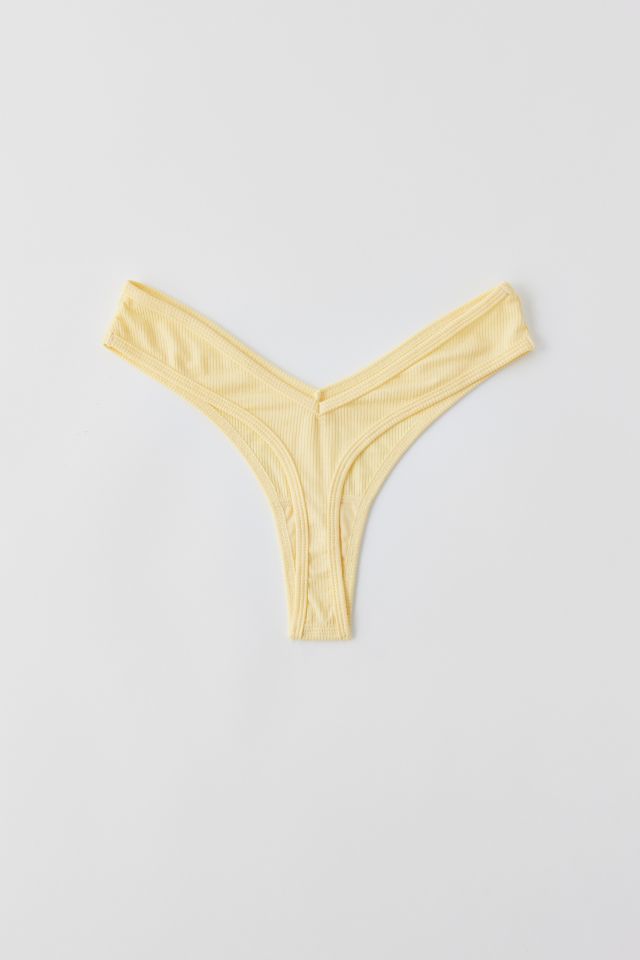 Out From Under Ribbed V Thong #1