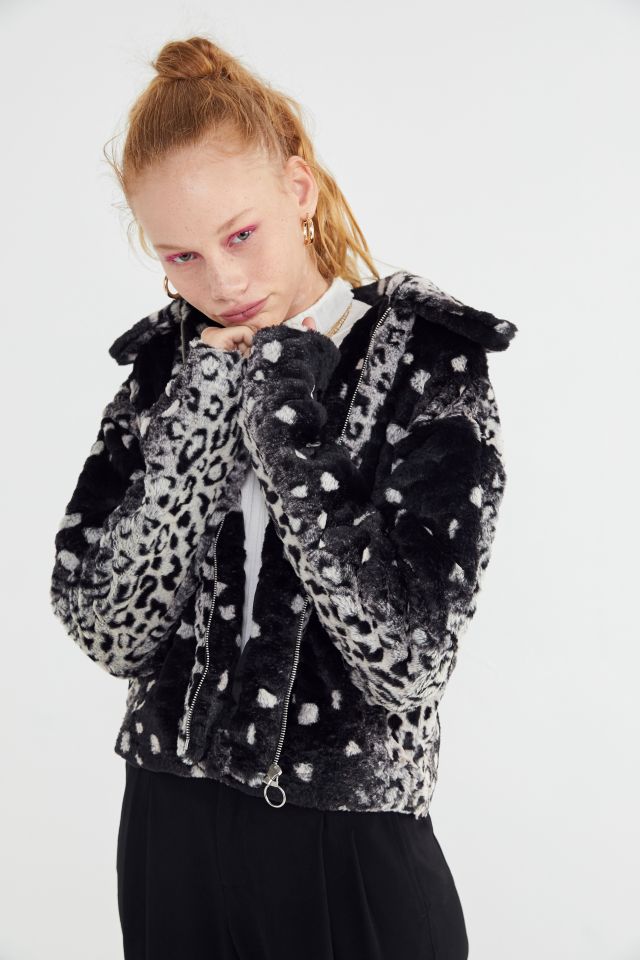 Urban outfitters leopard outlet jacket