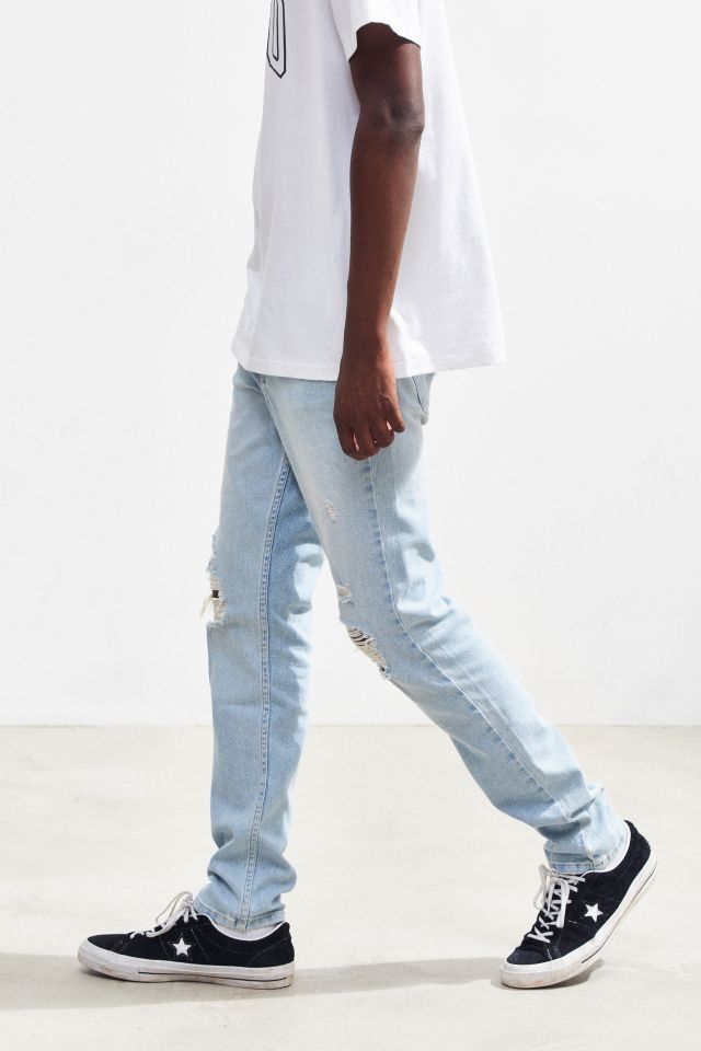 BDG Skinny Jean – Destructed Light Wash #2