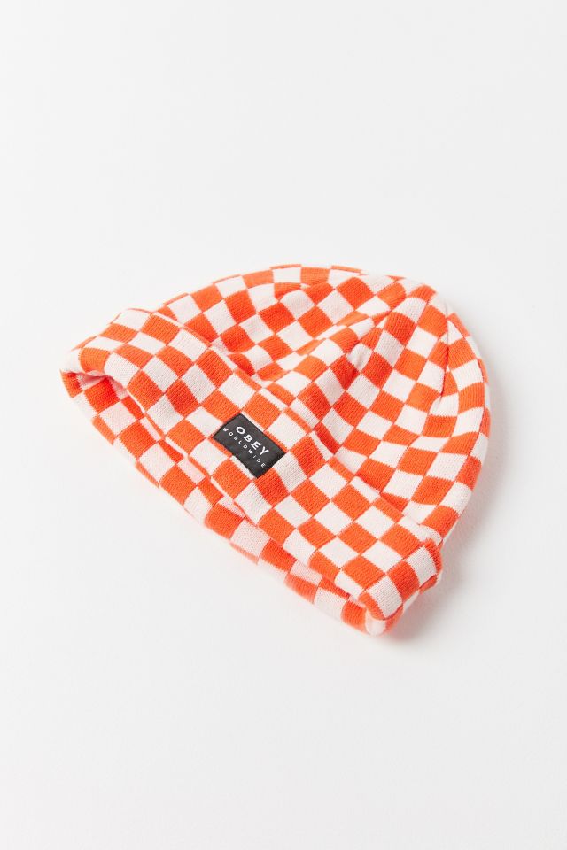 Obey store checkered beanie